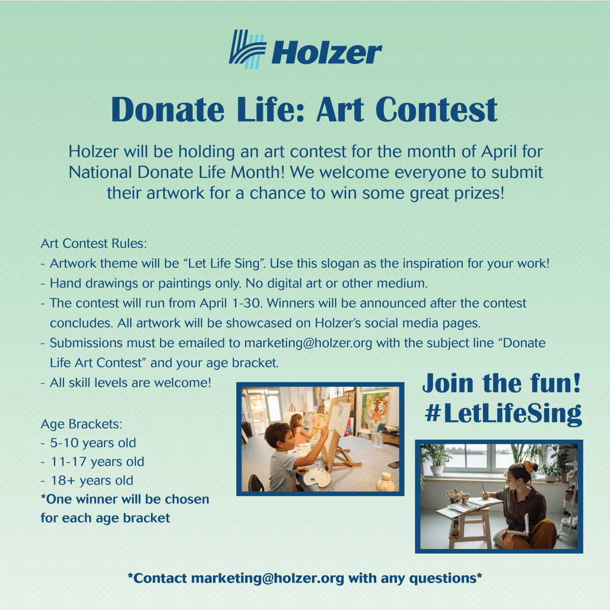 Holzer Art Contest