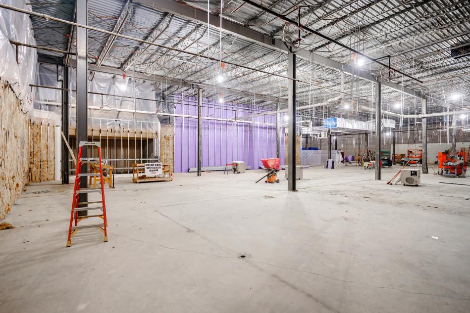 Cancer center construction interior